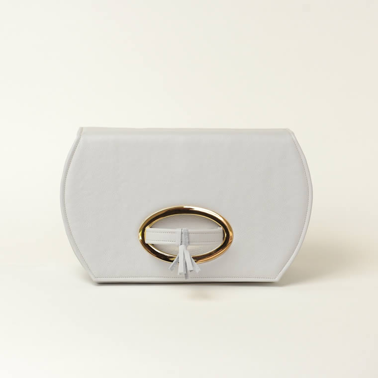 dove grey clutch bag