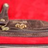 Brown leather bucket top handle bag with adjustable shoulder strap - Image 2