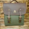 Land Rover inspired canvas and leather messenger bag - Image 4
