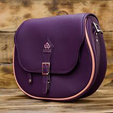 Stephanie saddle bag purple and pink