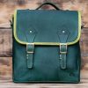 leather satchel messenger bag - Cinamon Tan - Image 4